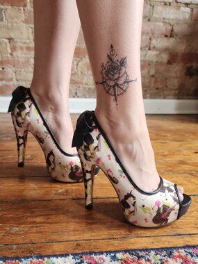 RARE Iron Fist Women’s Peep-Toe High Heel Pumps